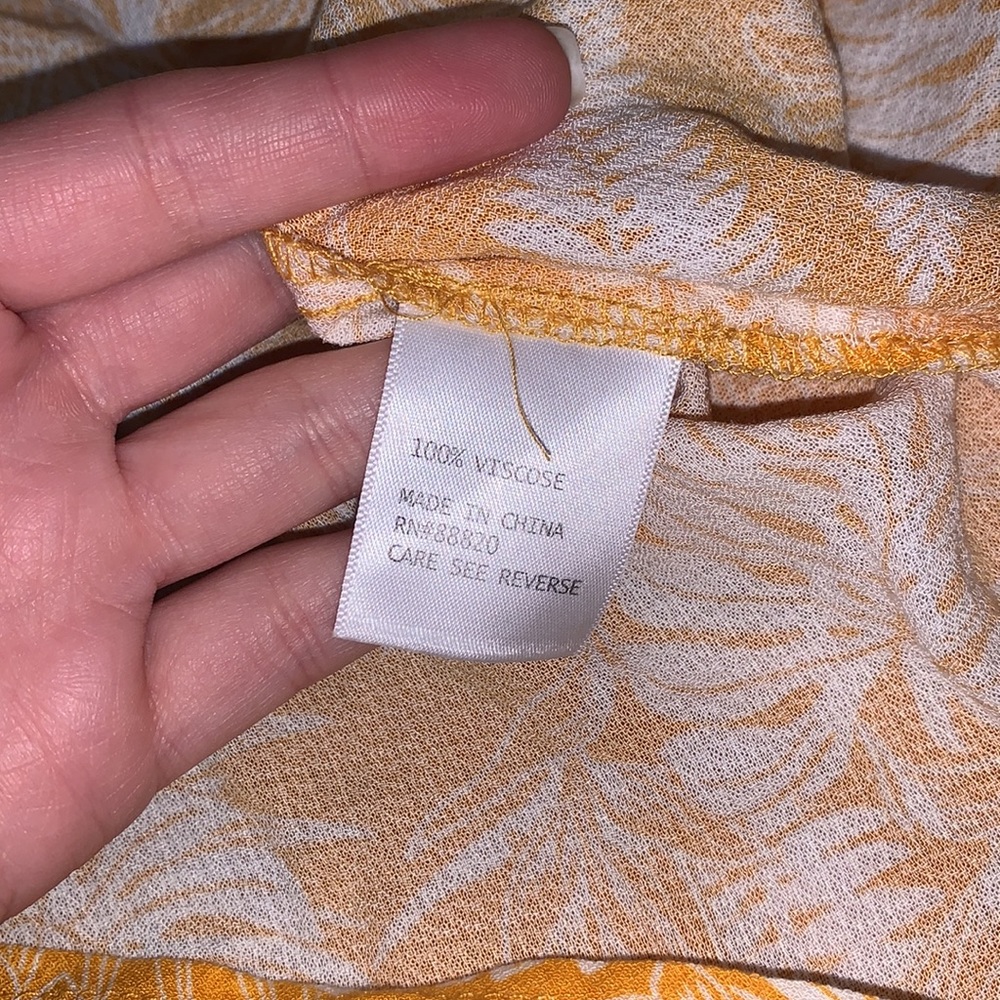 Rachel Zoe Yellow Tank Top Size Medium - Picture 4 of 5